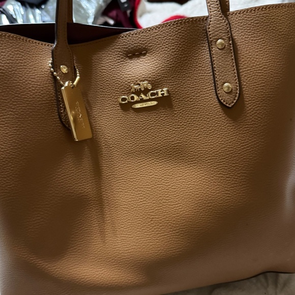 Tan Coach Tote (Authentic) - Picture 3 of 3